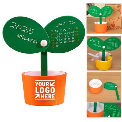 Desktop Floral Pen Holder Calendar