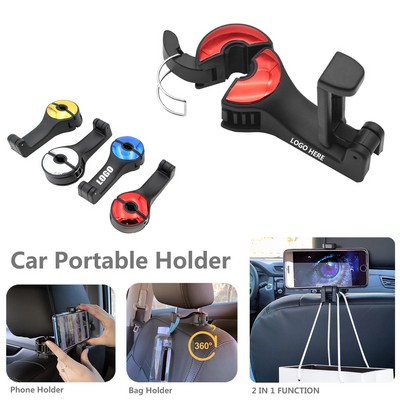 Automobile Headrest Bag Hanger Phone Holder