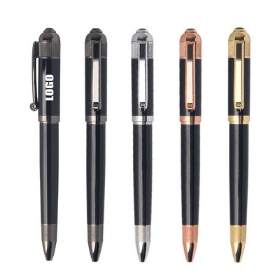 Gold Clipped Ballpoint Pen