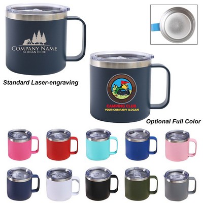 Double wall Stainless-steel Vacuum Camp Mug-14OZ