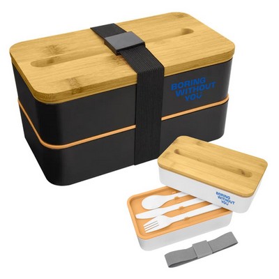 Reusable Lunch Box with Bamboo Lid