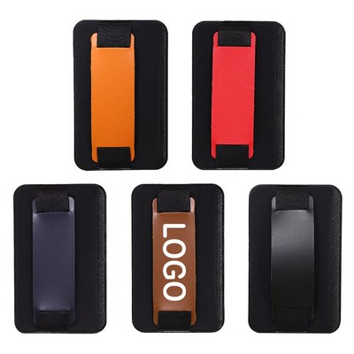 PU Leather Strap Phone Grip Holder