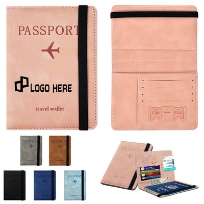 Rfid Blocking Travel Passport Holder