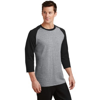 Port & Company Core Blend 3/4-Sleeve Raglan Tee