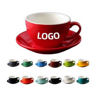 2Pc Ceramic Coffee Cup Set