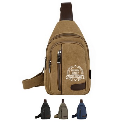 Custom Canvas Sling Bag