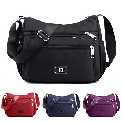 Woman's Waterproof Nylon Crossbody Bag