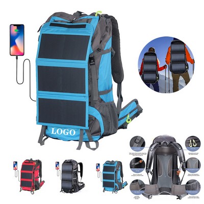20W Solar Powered Hiking Backpack
