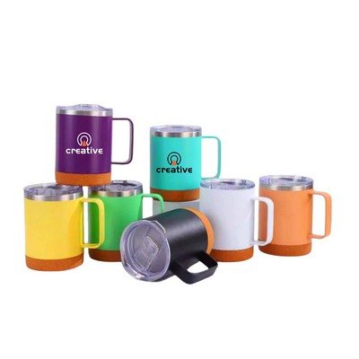 12 Oz Coffee Mug With Handle and Sliding Lid