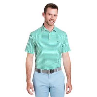 Vineyard Vines® Men's Heathered Winstead Sankaty Short Sleeve Polo Shirt