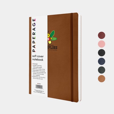 PAPERAGE® Softcover Large Lined Notebook with 176 Pages