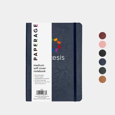 PAPERAGE® Soft Cover Medium Lined Journal Notebook with 160 Pages