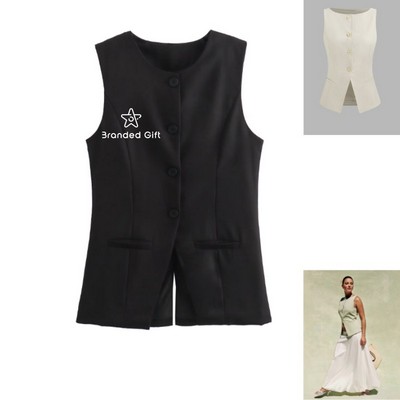 Women Suit Vest Tops