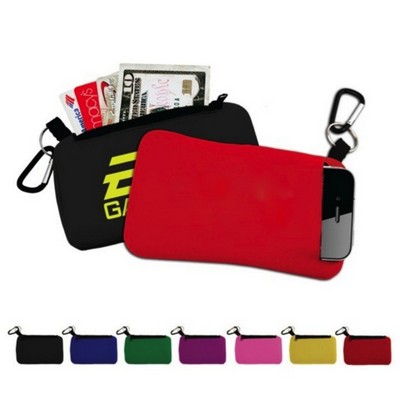 Large Smartphone Holder w/Zippered Pouch