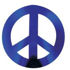 Peace Sign Promotional Magnet w/ Strip Magnet (12")