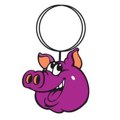 Pig Executive Key Chain w/Mirrored Back (12 Square Inch)