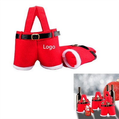 Christmas Decorative Pant-Shaped Gift Bag