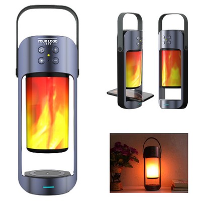 Flame Effect Bluetooth Speaker Lamp