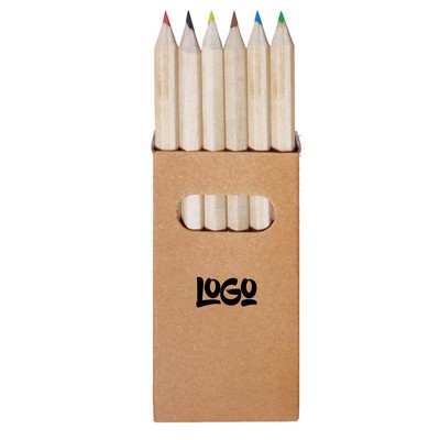 Wooden And Custom Non-toxic 6-pieces twistable crayons