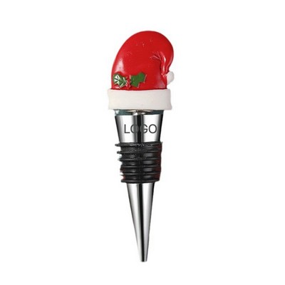 Christmas Santa Tree Hugging Wine Bottle Stopper Red Wine Preservation Seal Bar Accessory