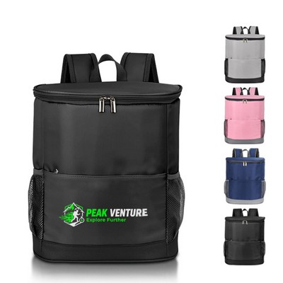 Noah 16-Can Glossy Nylon Cooler Backpack