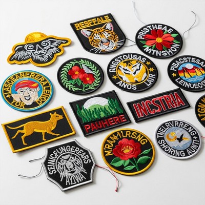 4.5" 100% Embroidered Patches - Iron On