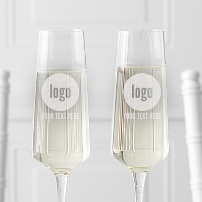 Personalized Corporate Logo Champagne Estate Flute