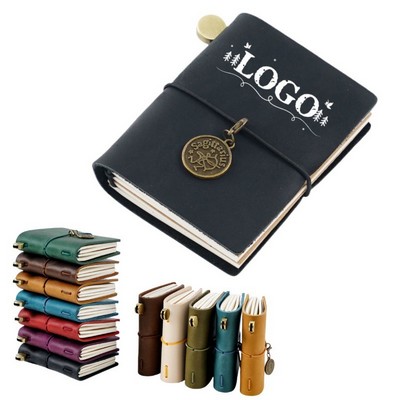 3" Vintage PU Leather 128 Pages Retro Strap Journal Dairy