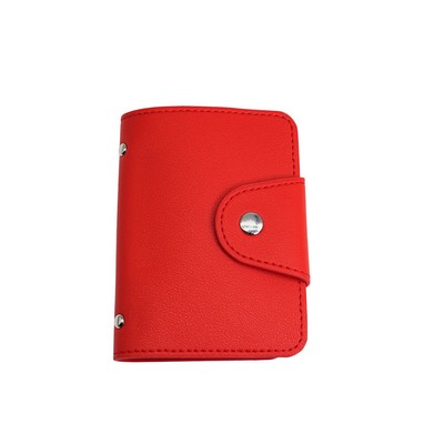 PU Leather Wallets Integrated Money Clip Holder