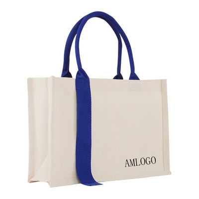 Tri-Fold Layered Tote with Handheld Strap