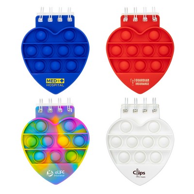 Heart Spiral Notebook Push Pop