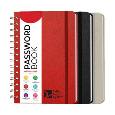 A5 Spiral Password Book