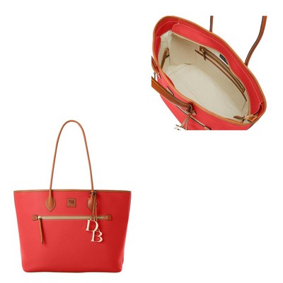 Dooney & Bourke Red Pebble Grain Large Tote Bag