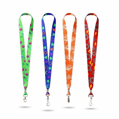 Lanyard With Metal Crimp And Optional Clamp
