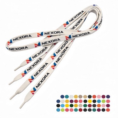 Sublimated Shoe Lace, 40" x 3/8"