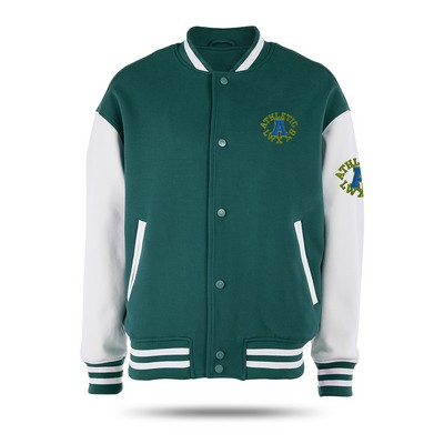 Classic Varsity Letterman Jacket With Custom Embroidery