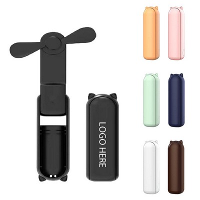 Power Bank 2-in-1 USB Charging Handheld Folding Fan