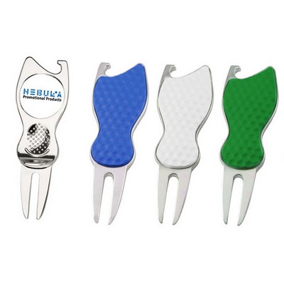 Golf Divot Tool with Bottle Opener