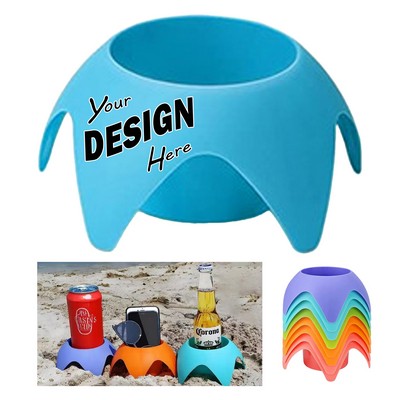 Sand Proof Beach Cup Holder & Drink Stand