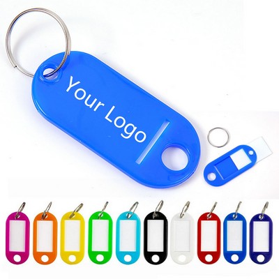 Plastic Keyring Tags Luggage Labels