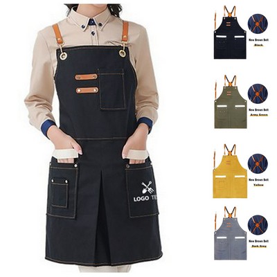 Adjustable Straps Large Pockets Chef Aprons