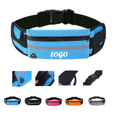 Slim Zipper Running Belt Fanny Pack