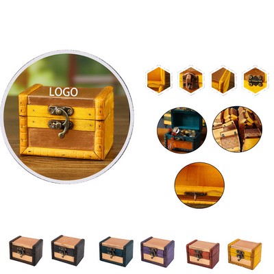 Customizable Wooden Gift Box Small Storage Organizer