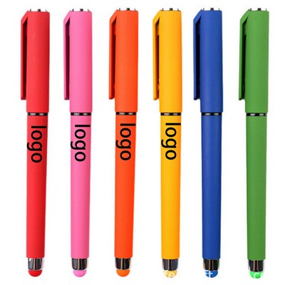 Rainbow Colored Fun Ballpoint Pen With Secure Removable Cap