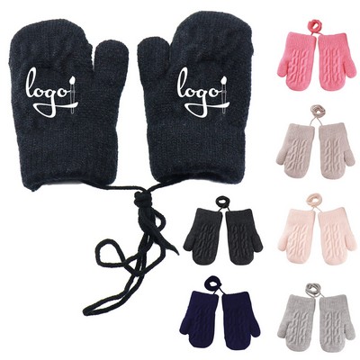 Children's Double-Layer Mittens