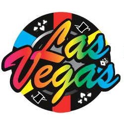 Las Vegas Poker Chip Promotional Magnet w/ Strip Magnet (12 Square Inch)