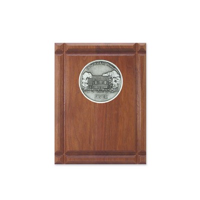 Walnut Wood Plaque w/Border Detailing (9" x 12")