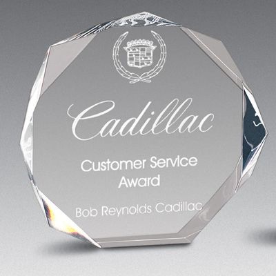 Large Octagon Bevel Award (6"x6")