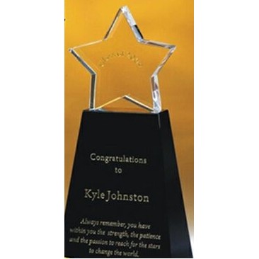 Crystal Star Award (7"x3.5"x1.75")