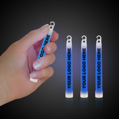 4" Premium Blue Glow Stick(Printed)